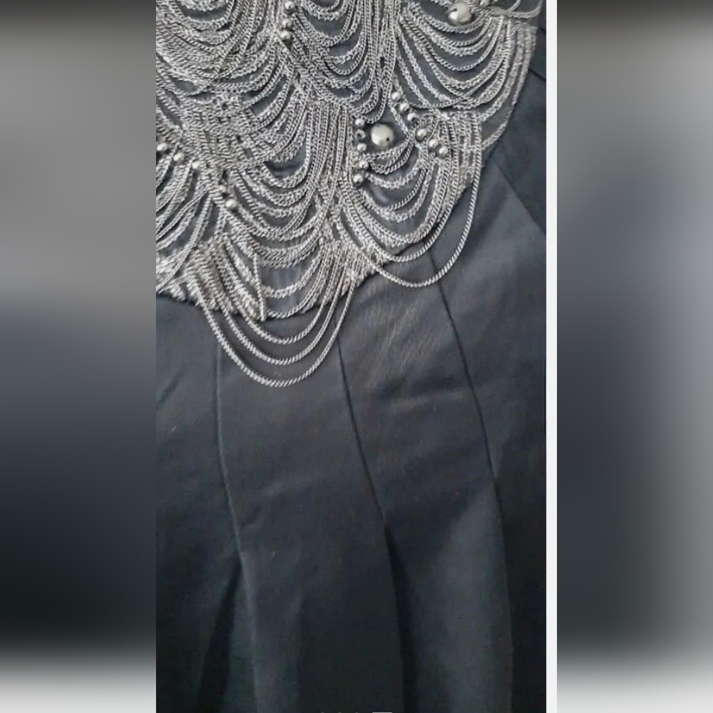Ted Baker Black Embellished Halter Cocktail Dress Size 4 - Picture 4 of 4
